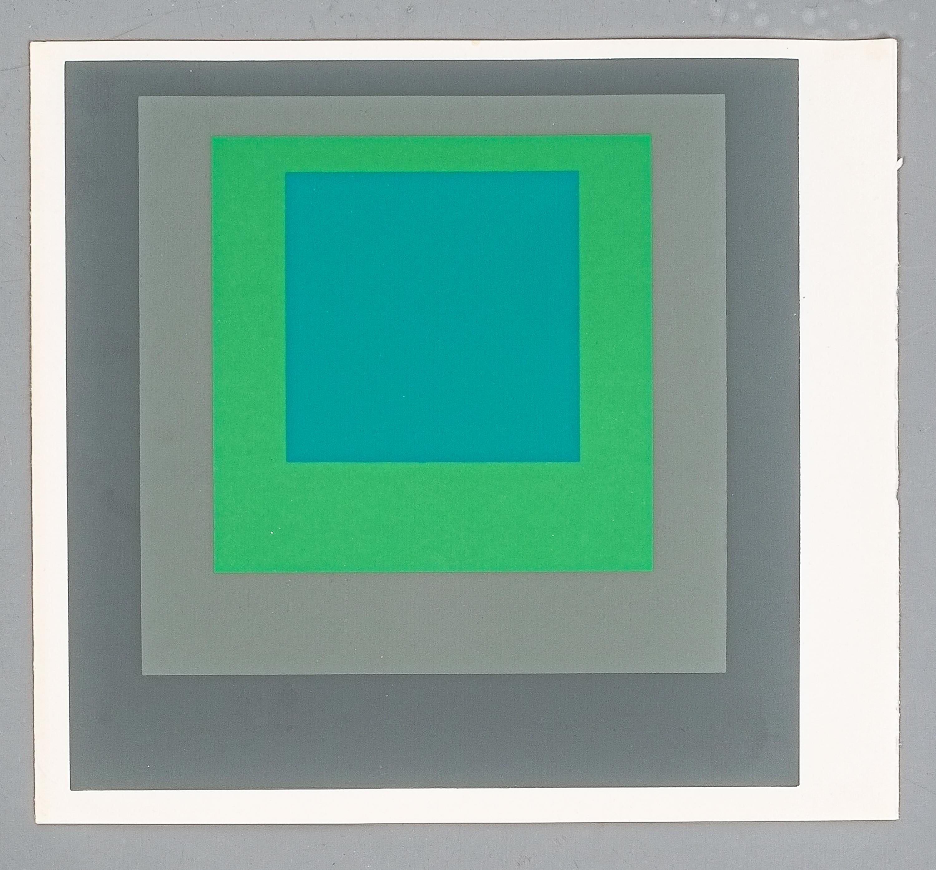 1 of 9 Screen-Prints Serigraph after Josef Albers Albers, 1977 In Good Condition In Vienna, AT