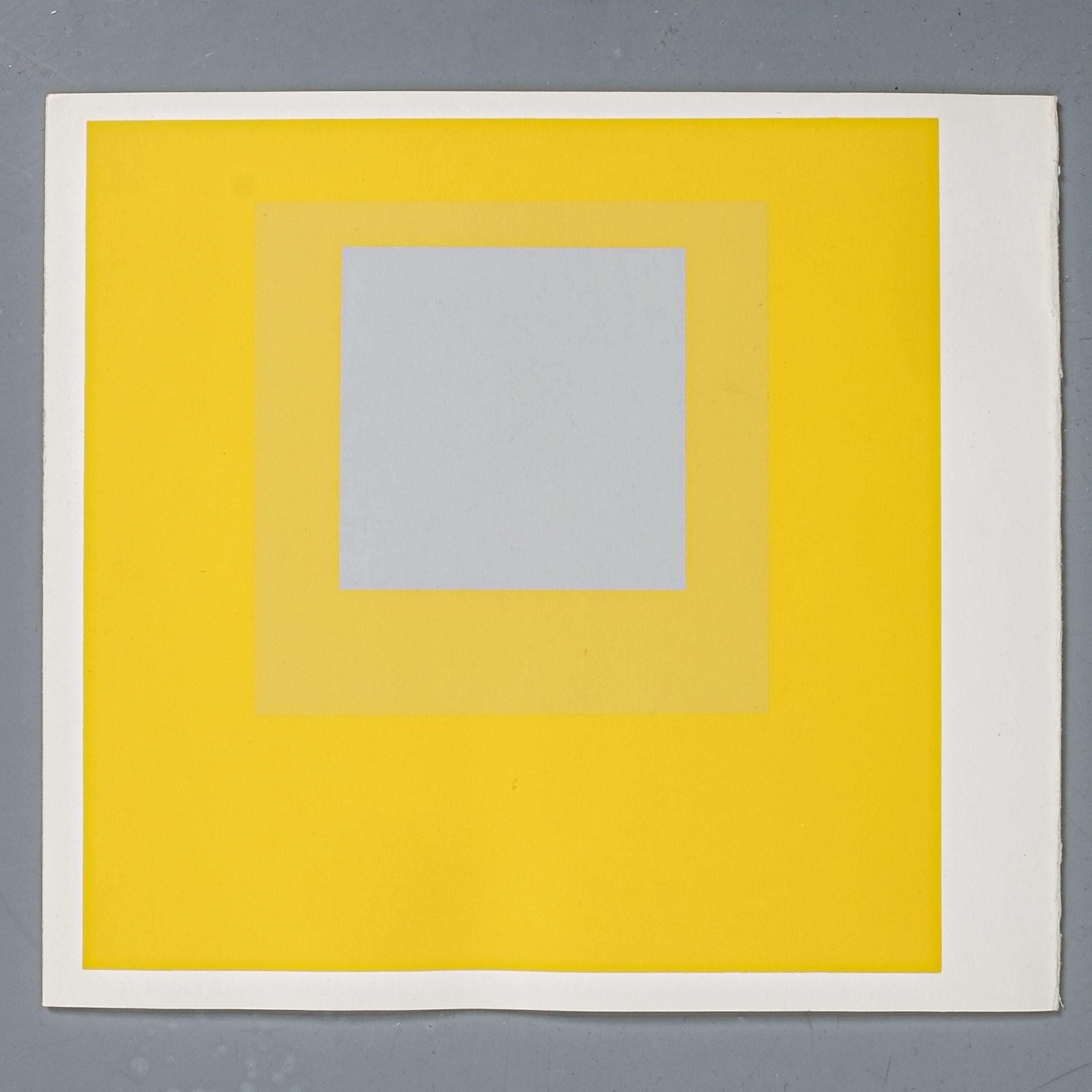 1 of 9 Screen-Prints Serigraph after Josef Albers Albers, 1977 In Good Condition In Vienna, AT