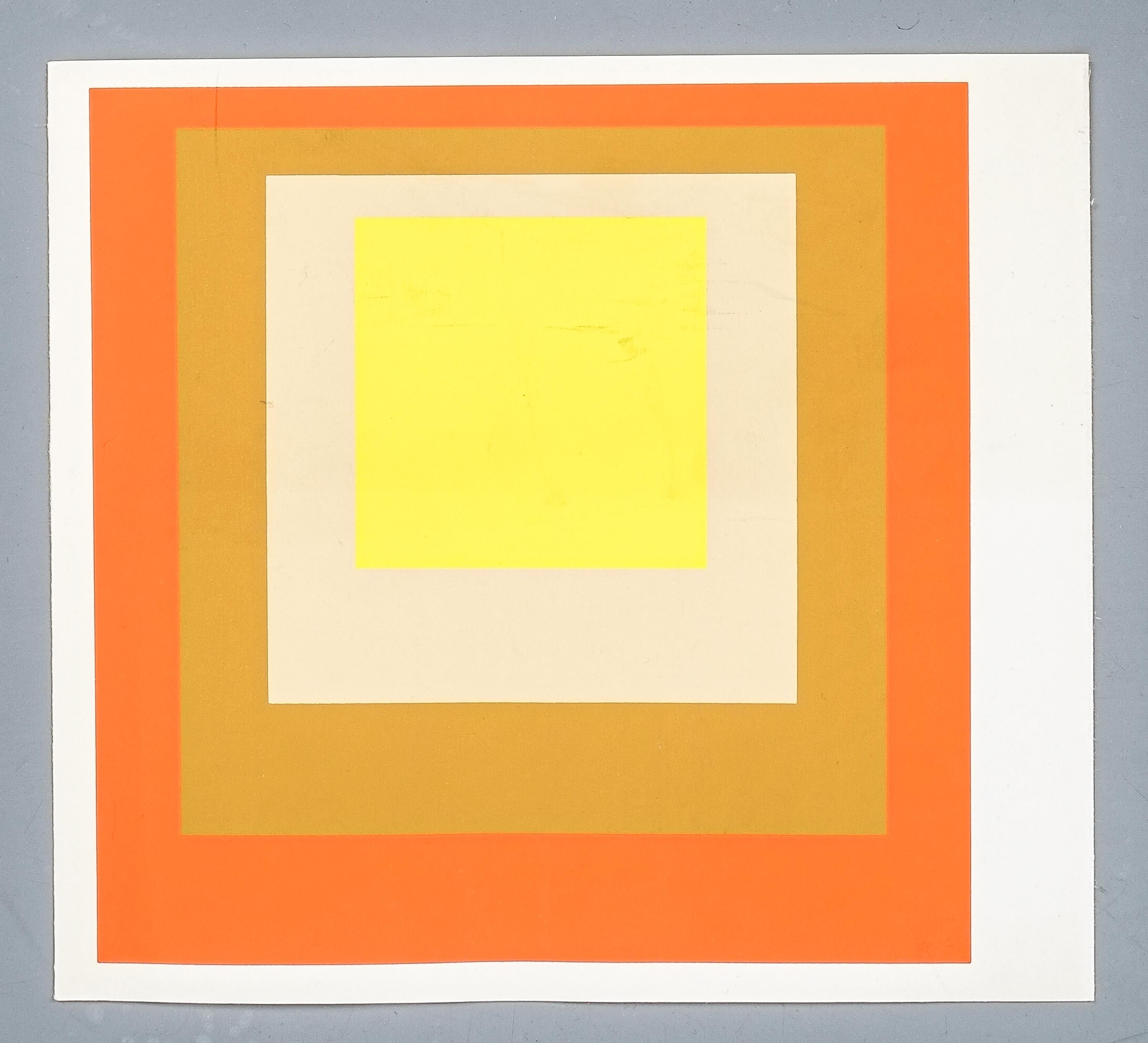 Late 20th Century 1 of 9 Screen-Prints Serigraph after Josef Albers Albers, 1977
