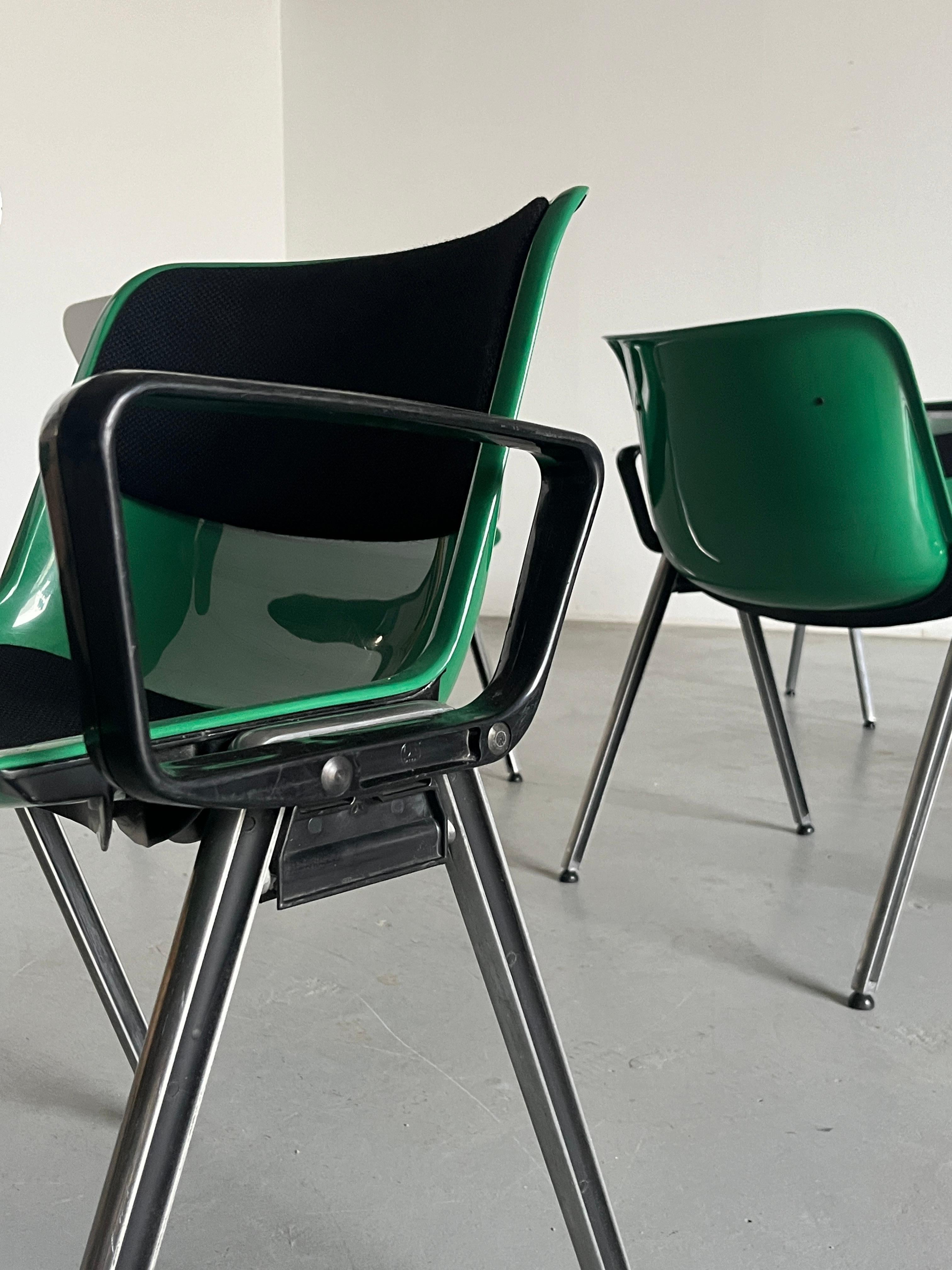 1 of 9 Vintage 'Modus' Office Armchair by Osvaldo Borsani for Tecno, Italy 1970s For Sale 1