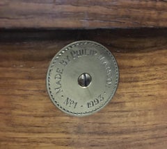 1 of a Kind Custom Made Philip Marcou No1 Military Campaign Desk Oxblood Leather