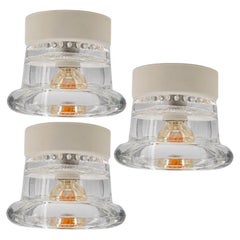 1 of the 10 Glass Wall Sconces/ Flush Mounts by Cosack Leuchten, 1970s