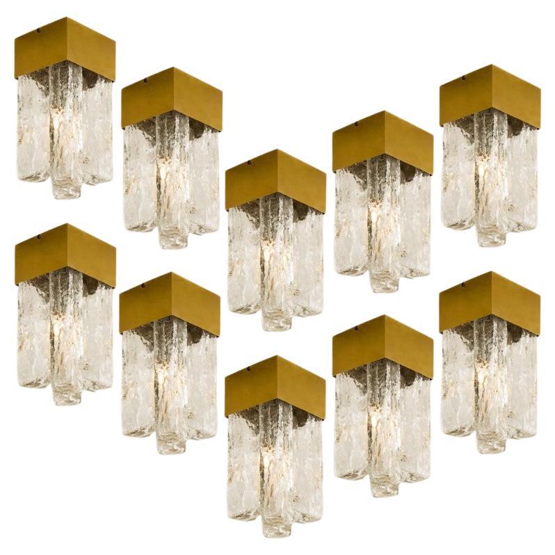 1 of the 10 J.T. Kalmar Granada Flush Mounts, 1970s For Sale