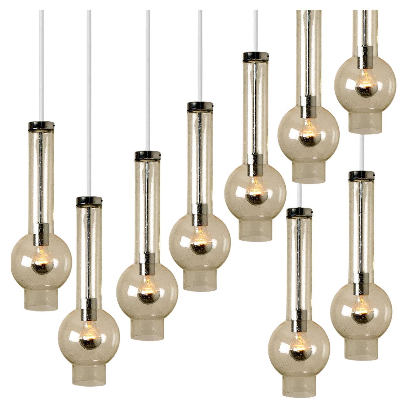 1 of the 10 of Hand Blown Glass Tube Pedant Lights by Staff Lights