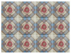 1 of the 12 Glazed Relief Tiles Produits Céramiques de la Dyle, circa 1930