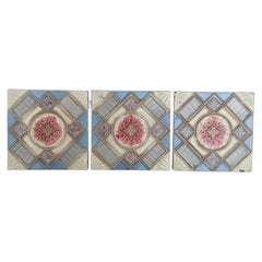 1 of the 12 Glazed Relief Tiles Produits Céramiques de la Dyle, circa 1930