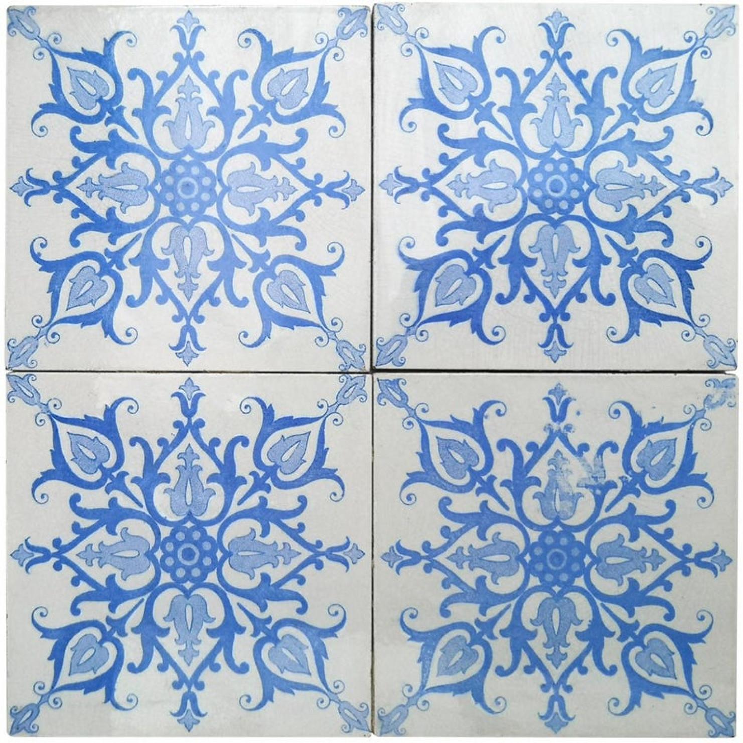 Art Nouveau 1 of the 140 Art Deco Tiles by Boch Freres, la Louvière, 1920's For Sale