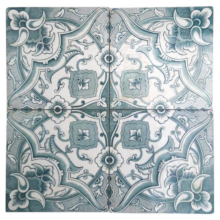 1 of the 150 Art Deco Tiles by Boch Freres, la Louvière, 1920's For Sale