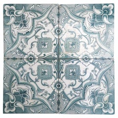Antique 1 of the 150 Art Deco Tiles by Boch Freres, la Louvière, 1920's
