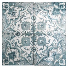 1 der 150 Art-Déco-Fliesen von Boch Freres, la Louvière, 1920er Jahre
