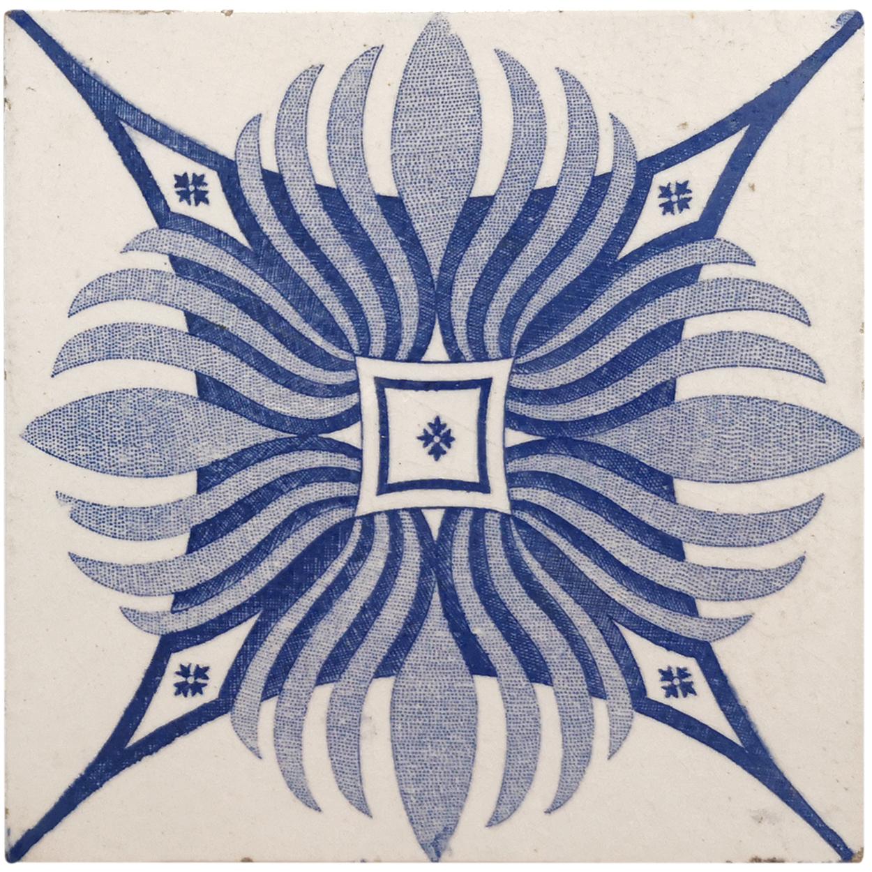 1 of the 154 Unique Antique Tiles, Hendriksem, circa 1920 12