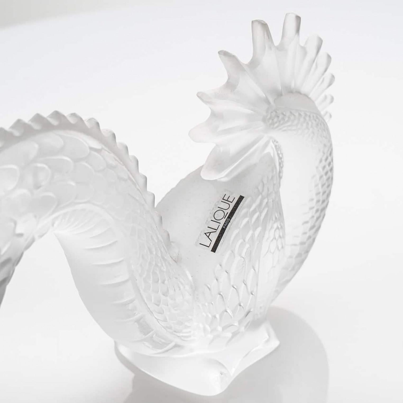 Altro 1 delle 2 sculture di drago in cristallo di Baccarat, Francia in vendita