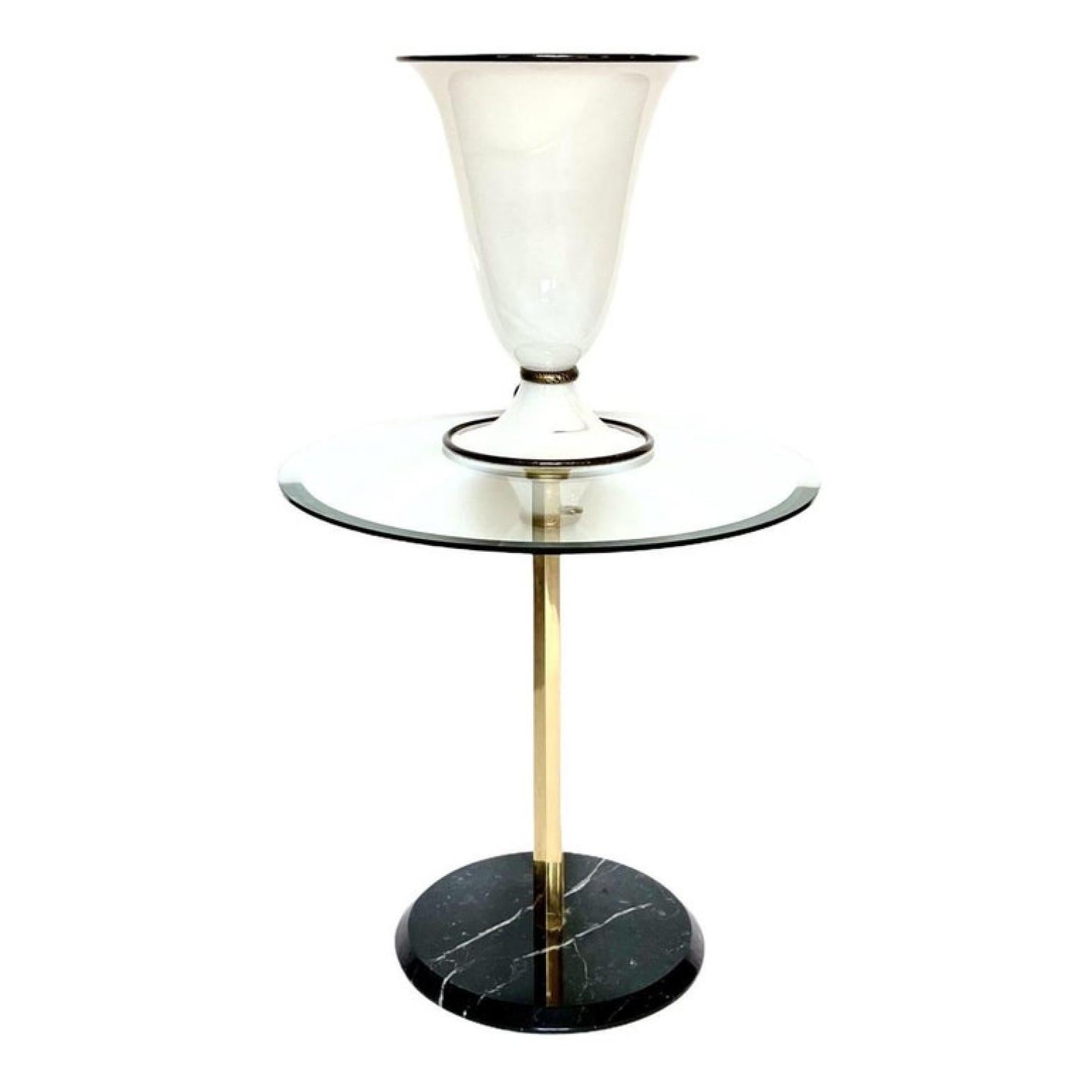 1 of the 2 Barovier & Toso Large Table Lamps, 1990s In Good Condition For Sale In Rijssen, NL