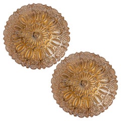 1 of the 2 Beautiful Glass Flush Mounts/Wall Lights in style of Tynell