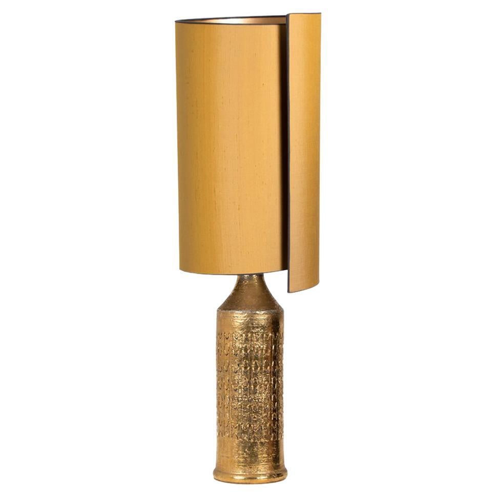 1 der 2 Bitossi-Lampen für Bergboms, mit maßgefertigten Schirmen von René Houben
