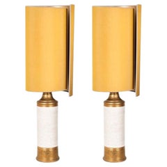 1 der 2 Bitossi-Lampen für Bergboms, mit CUSTOM MADE Lampenschirmen von Rene Houben