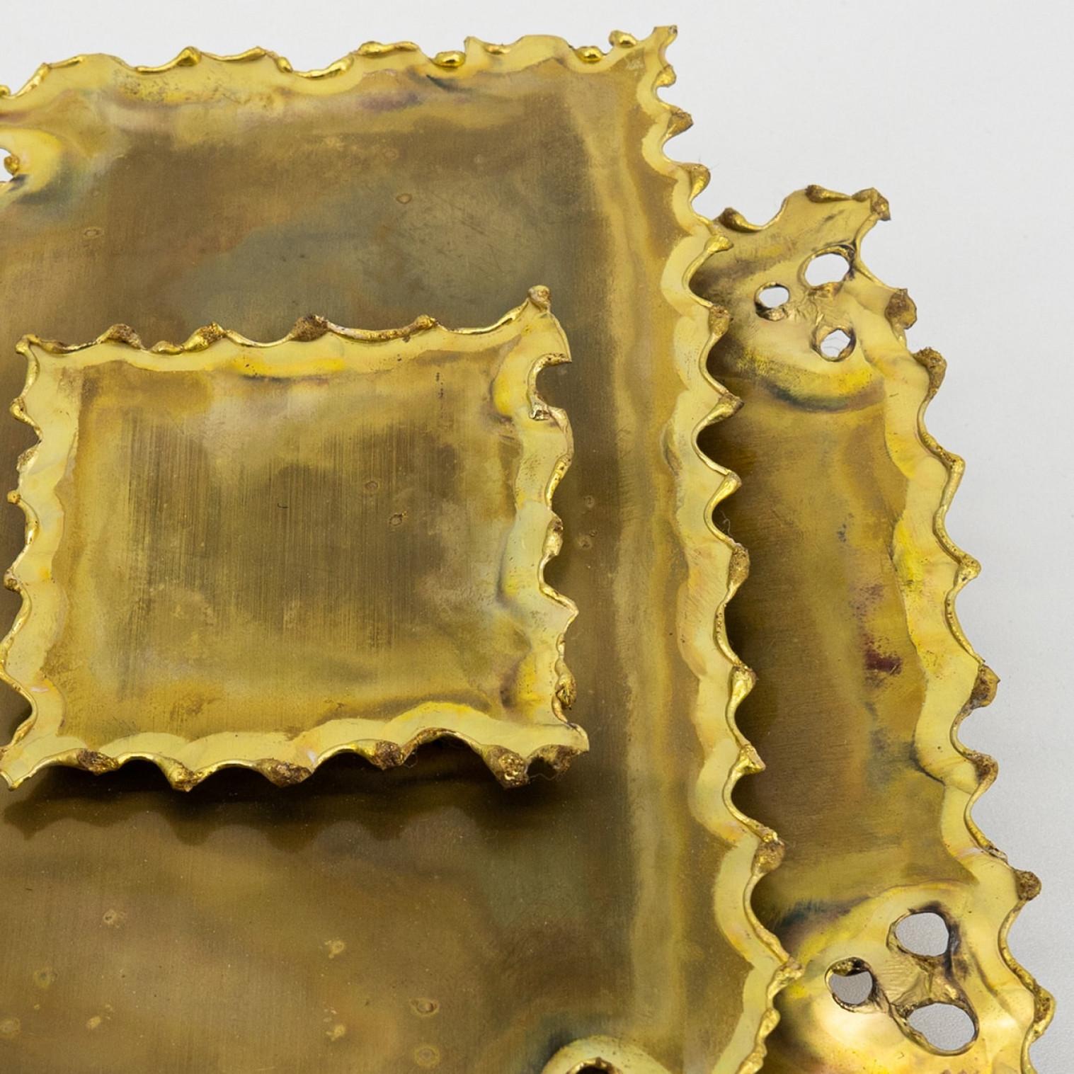 1 de las 2 Lámpara de pared de latón de Holm Sorensen, Dinamarca 1960 Otro en venta