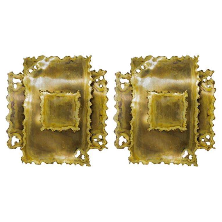 1 delle 2 Applique in ottone di Holm Sorensen, Danimarca 1960