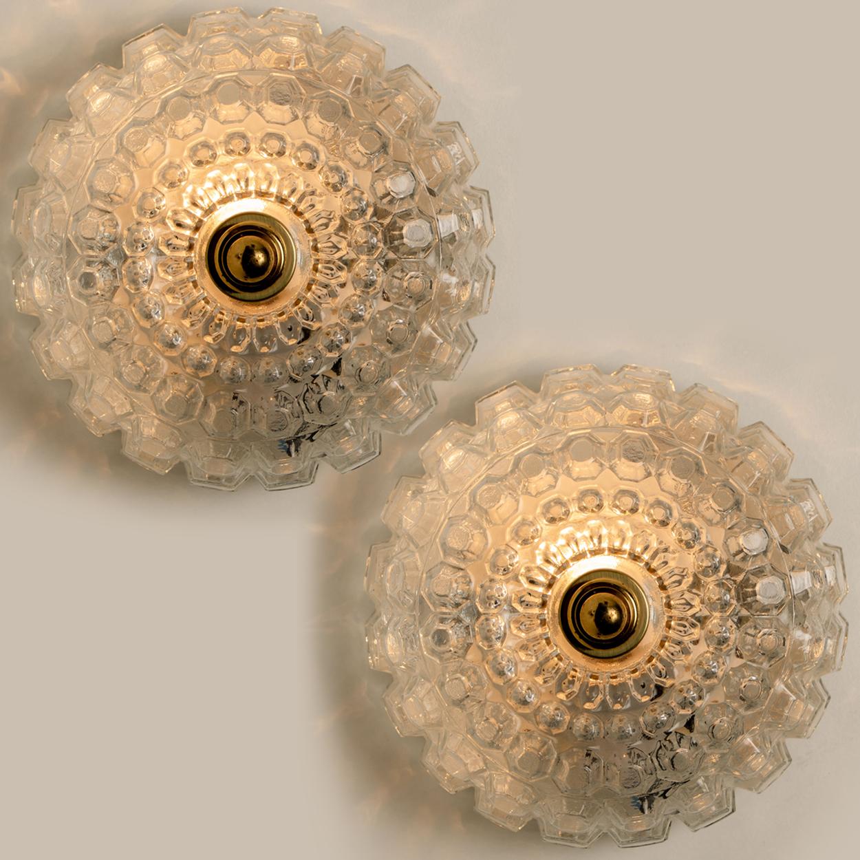 1 of the 2 Bubble Flush Mounts/Wall Sconces by Limburg, 1960s For Sale 10