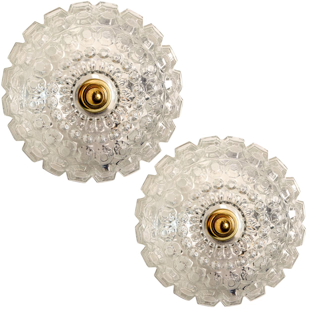 1 of the 2 Bubble Flush Mounts/Wall Sconces by Limburg, 1960s For Sale 3