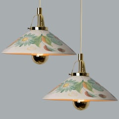 1 of the 2 Ceramic Pendant Lamp by Søholm Stentøj, 1960s/1970s