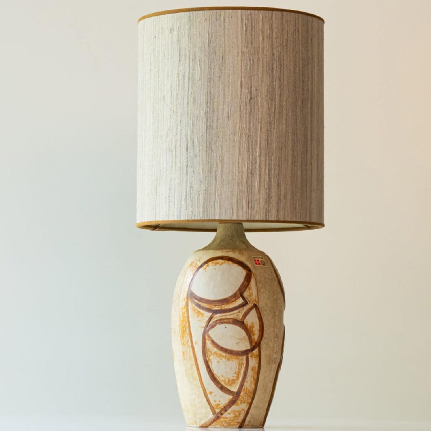 Other 1 of the 2 Ceramic Table Lamps by Noomi Backhausen for Soholm, Denmark 1960 For Sale