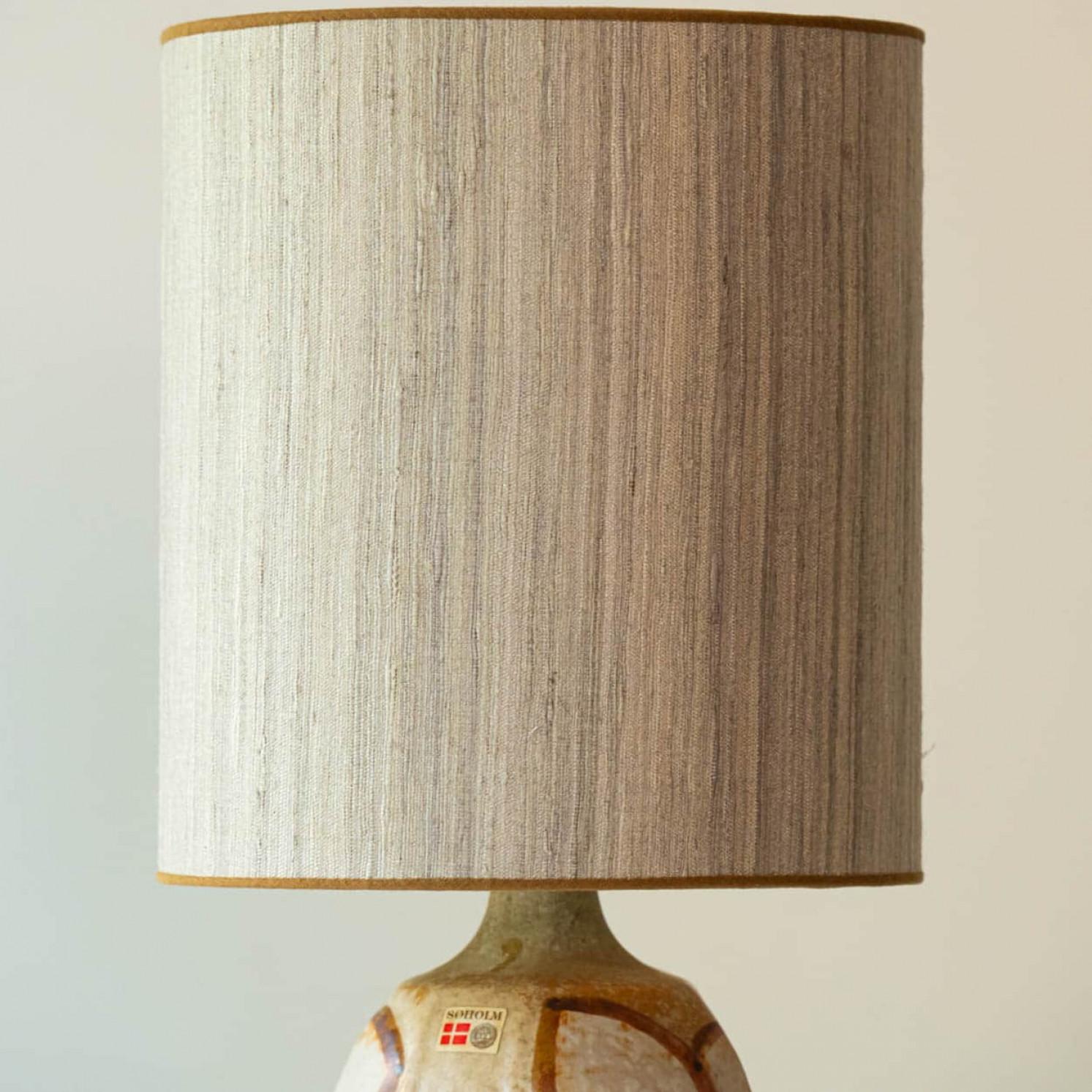 1 of the 2 Ceramic Table Lamps by Noomi Backhausen for Soholm, Denmark 1960 In Good Condition For Sale In Rijssen, NL