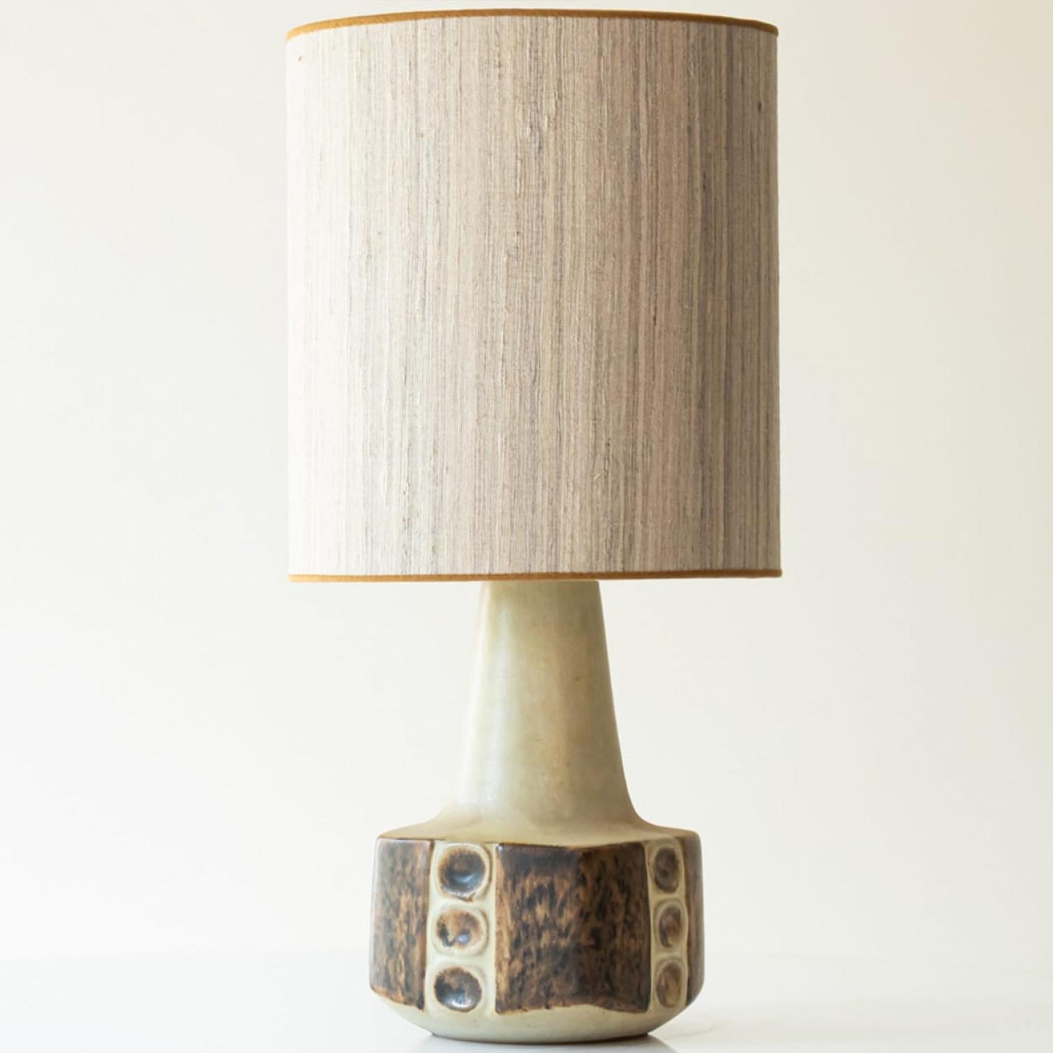 Danese 1 of the 2 Ceramic Table Lamps for Soholm, Denmark 1960s in vendita