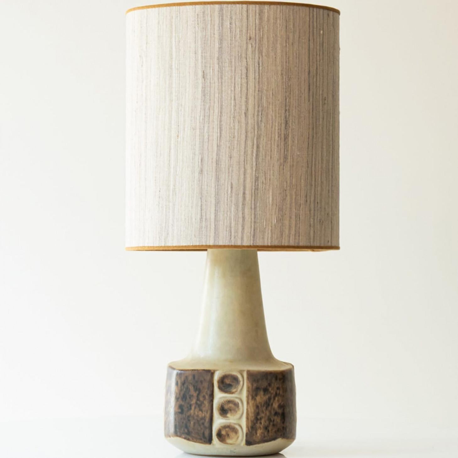 Metà XX secolo 1 of the 2 Ceramic Table Lamps for Soholm, Denmark 1960s in vendita