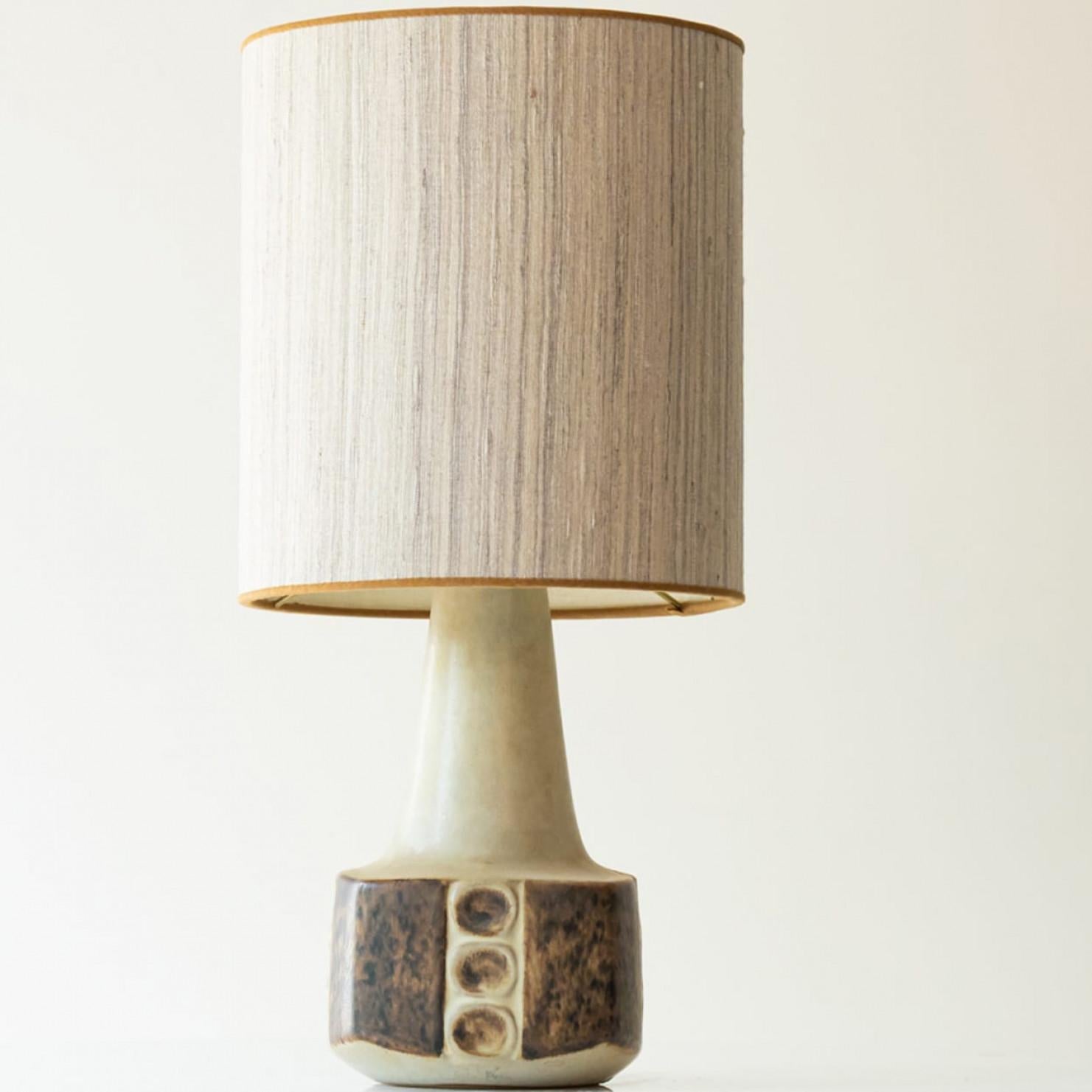 Ceramica 1 of the 2 Ceramic Table Lamps for Soholm, Denmark 1960s in vendita