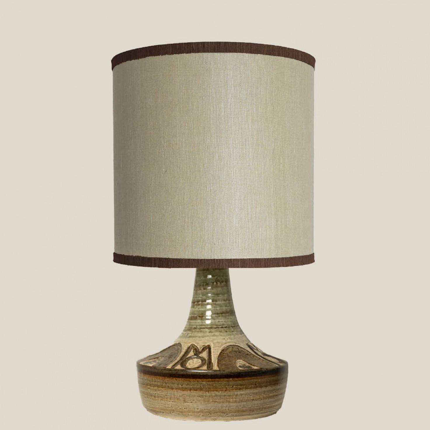 Danese 1 of the 2 Ceramic Table Lamps, Noomi Backhausen for Soholm, Denmark 1960s in vendita