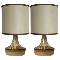 1 of the 2 Ceramic Table Lamps, Noomi Backhausen for Soholm, Denmark 1960s