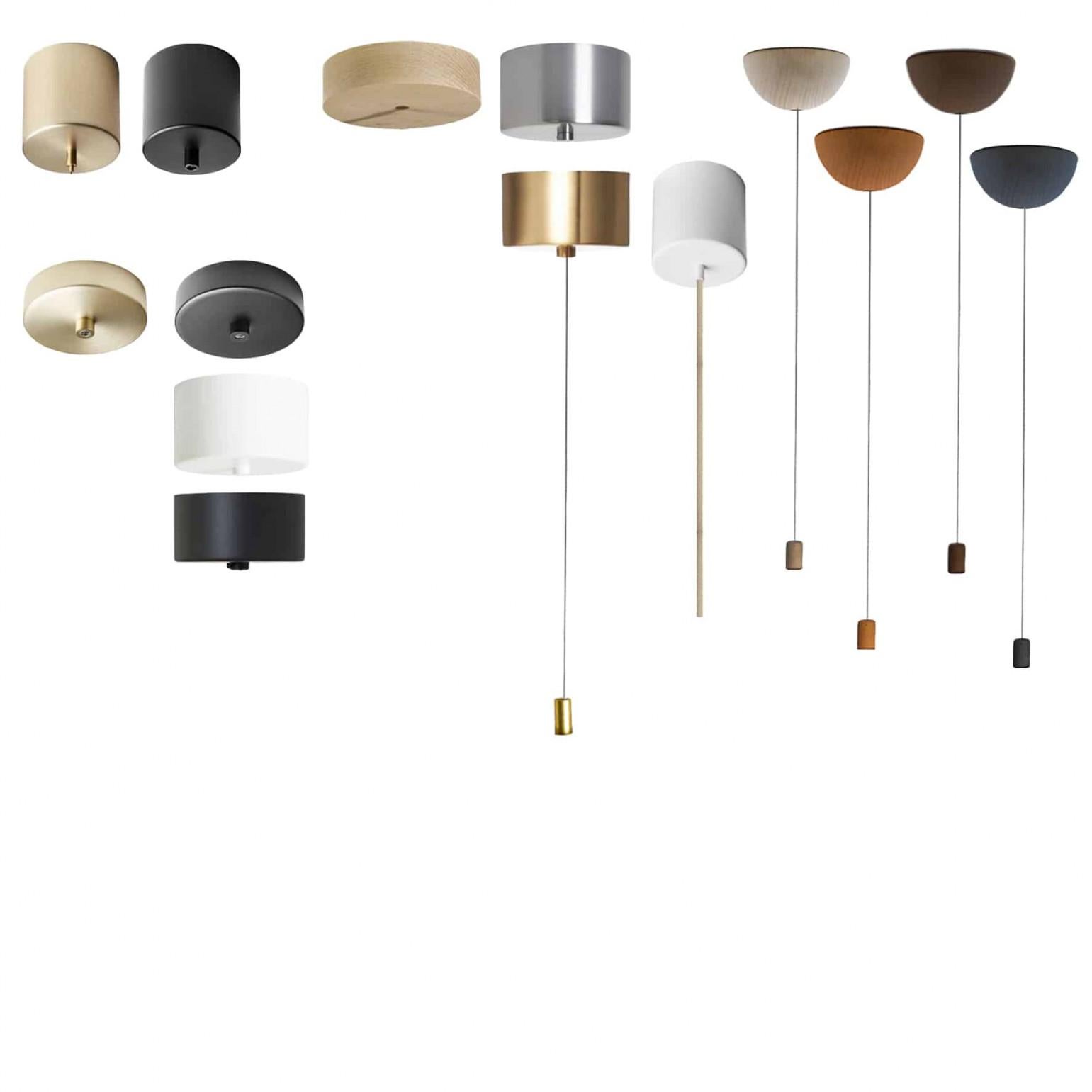 1 des 2 pendentifs à trous en céramique beige brun chocolat, Danemark 1960 en vente 8