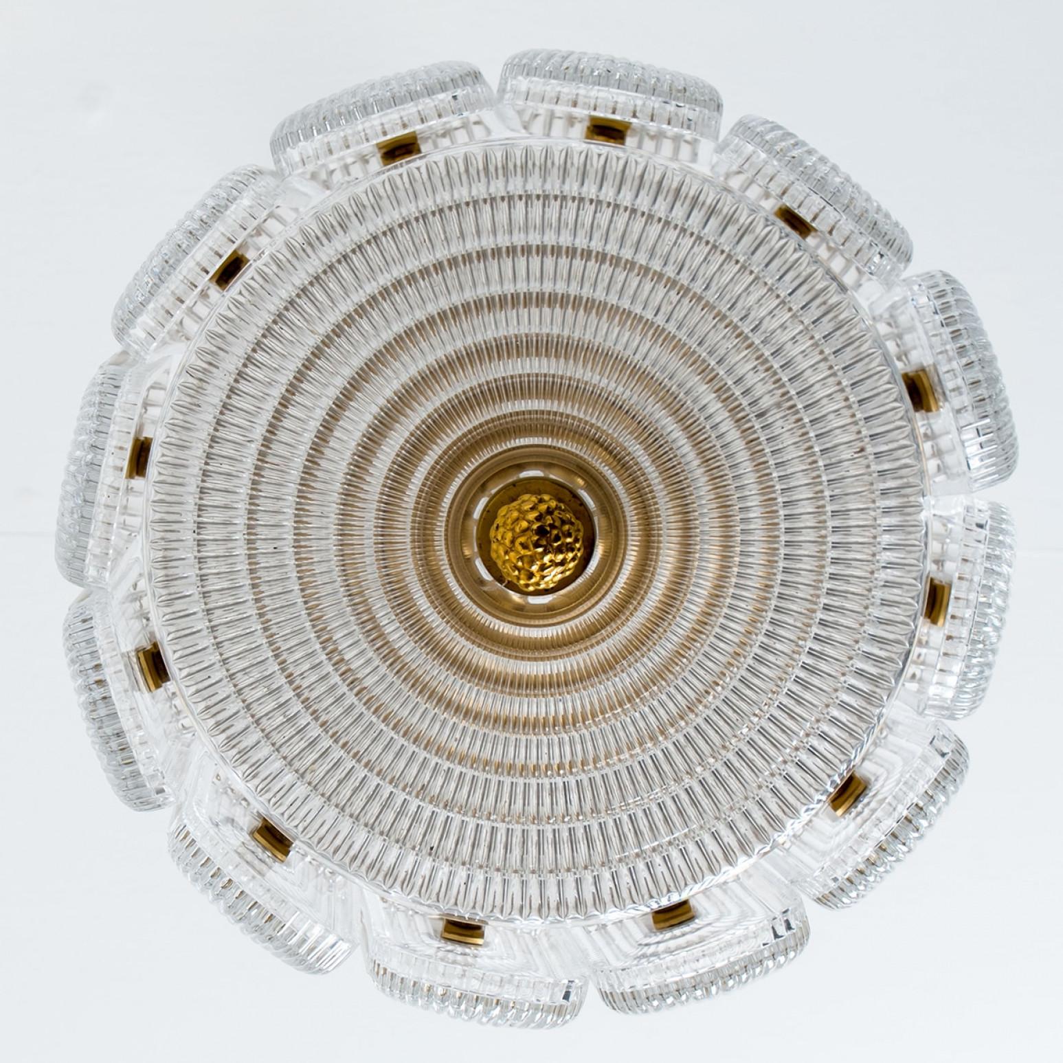 Other 1 of the 2 Clear Glass French Lily Chandelier, Germany For Sale