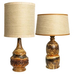 1 of the 2 Danish Ceramic Table Lamps, 1970