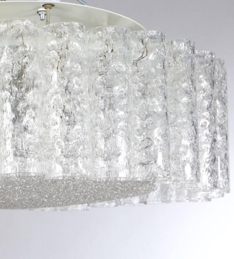 1 of the 2 Doria Clear Flush Mount Chandeliers, for Fawn 1960 For Sale 2
