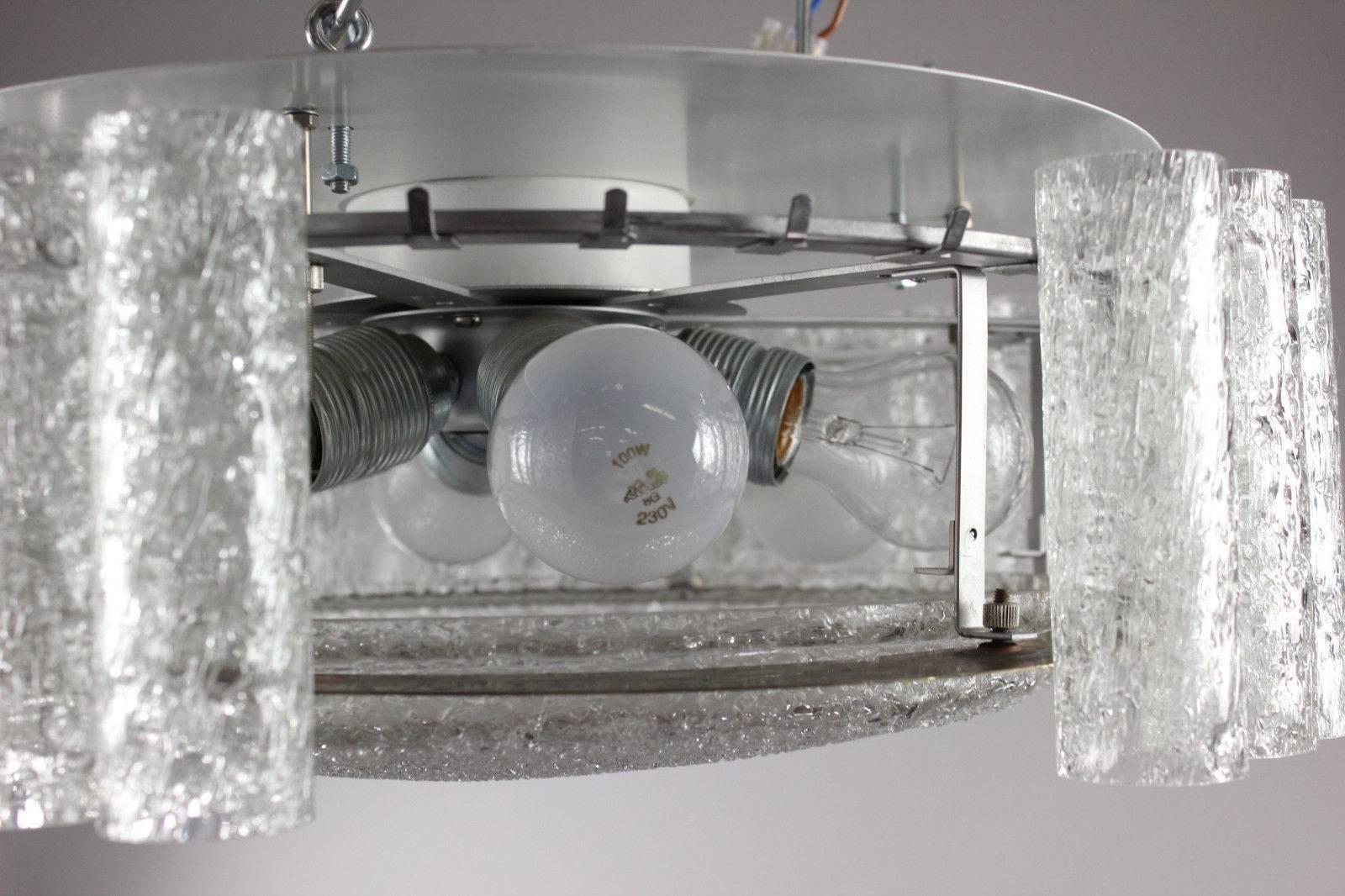 1 of the 2 Doria Clear Flushmount Chandeliers, 1960 For Sale 4