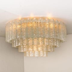 1 of the 2 Doria Organic Ballroom Flush Mounts with Glass Tubes, 1960s