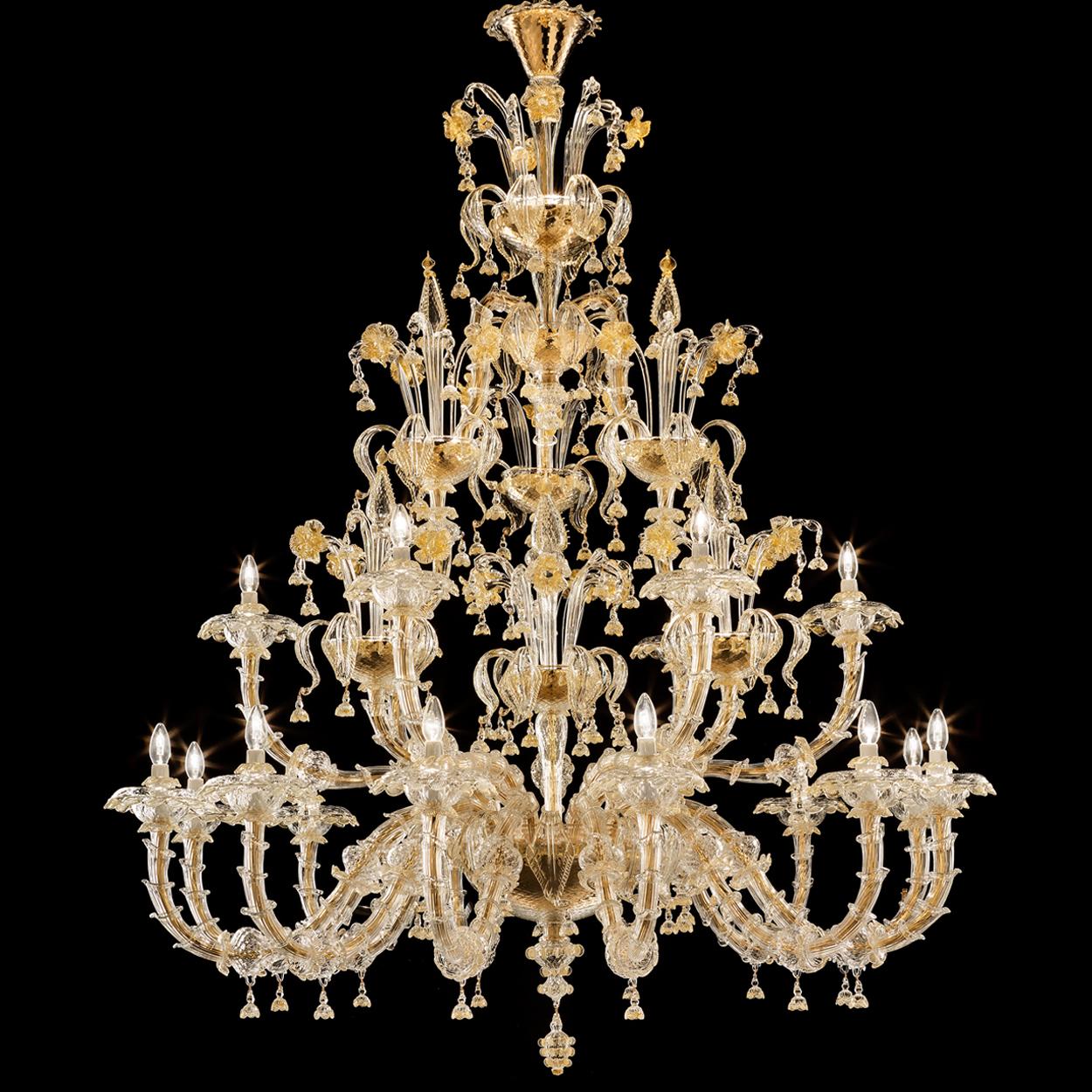 Other 1 of the 2 Exceptional and Rich Chandeliers by Signoretto, Murano For Sale