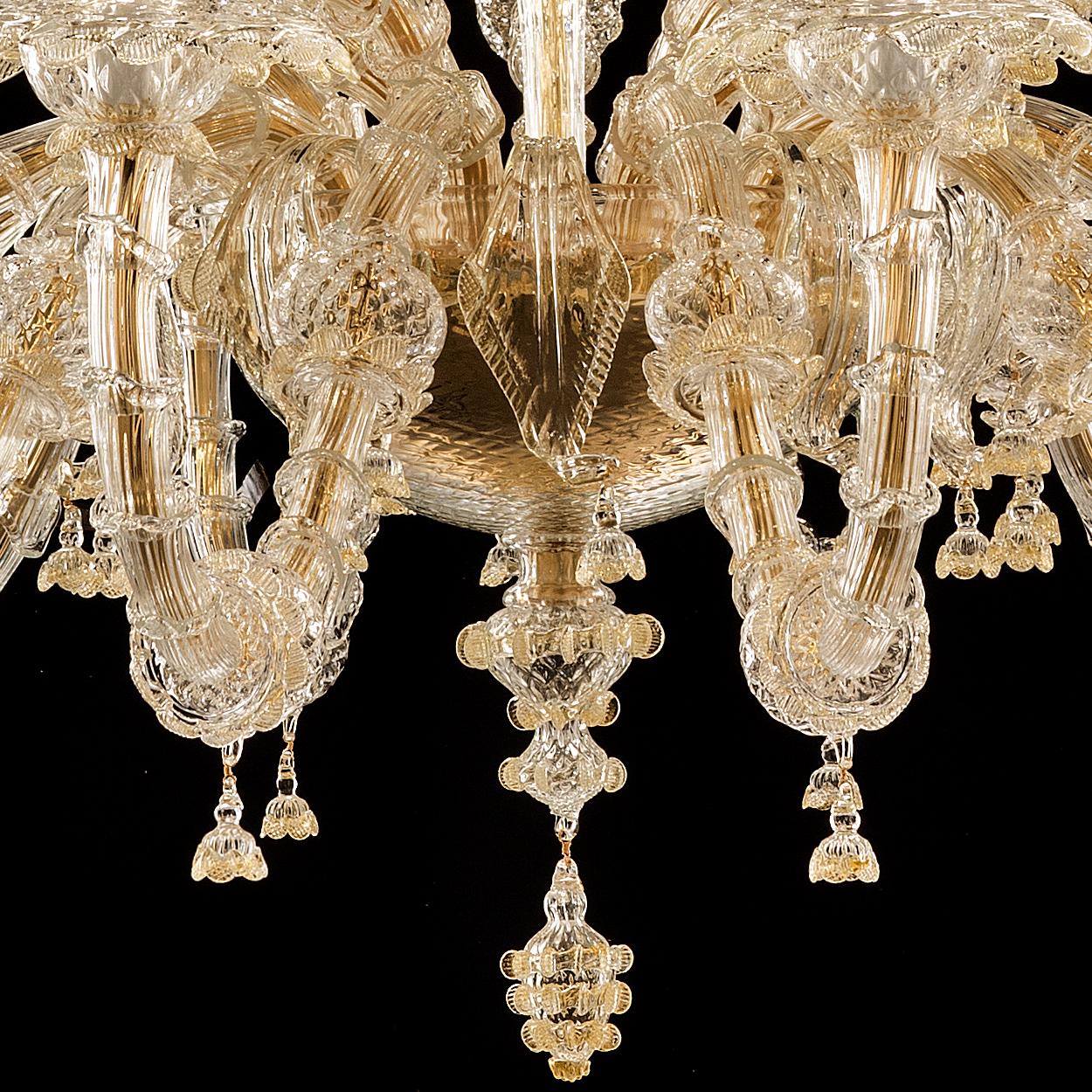 1 of the 2 Exceptional and Rich Chandeliers by Signoretto, Murano For Sale 1