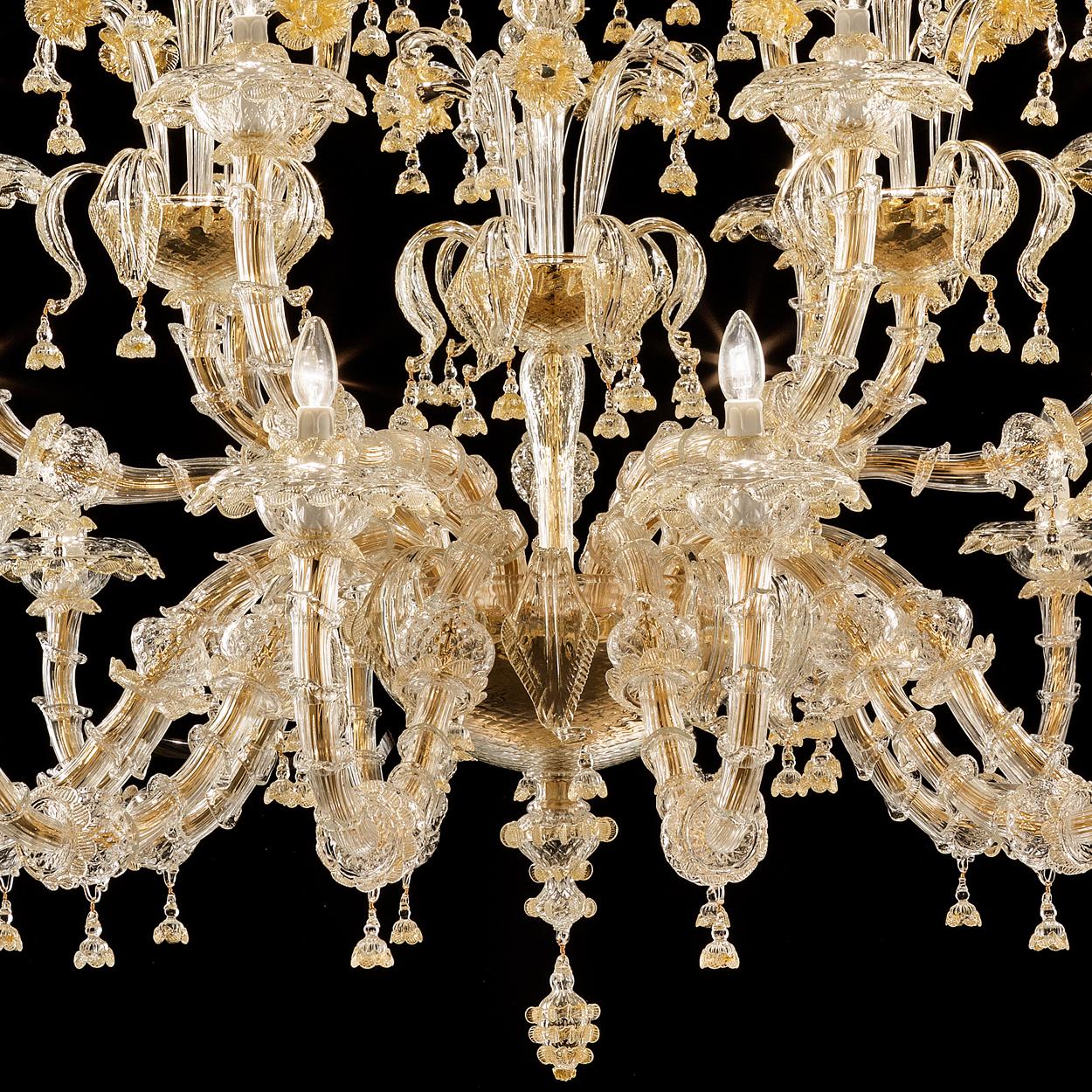 1 dei 2 eccezionali e ricchi lampadari di Signoretto, Murano in vendita 4
