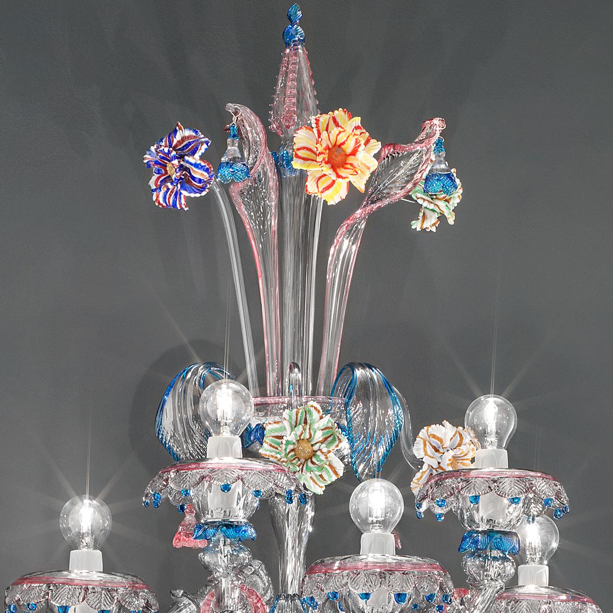 1 of the 2 Exceptional and Rich Wall Lights by Signoretto, Murano For Sale 3