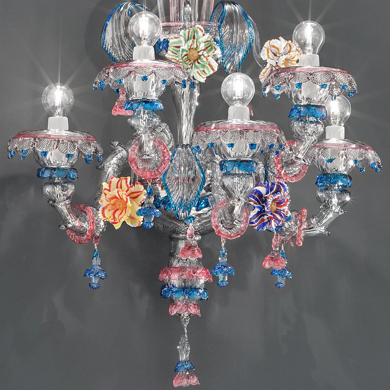 1 of the 2 Exceptional and Rich Wall Lights by Signoretto, Murano For Sale 4