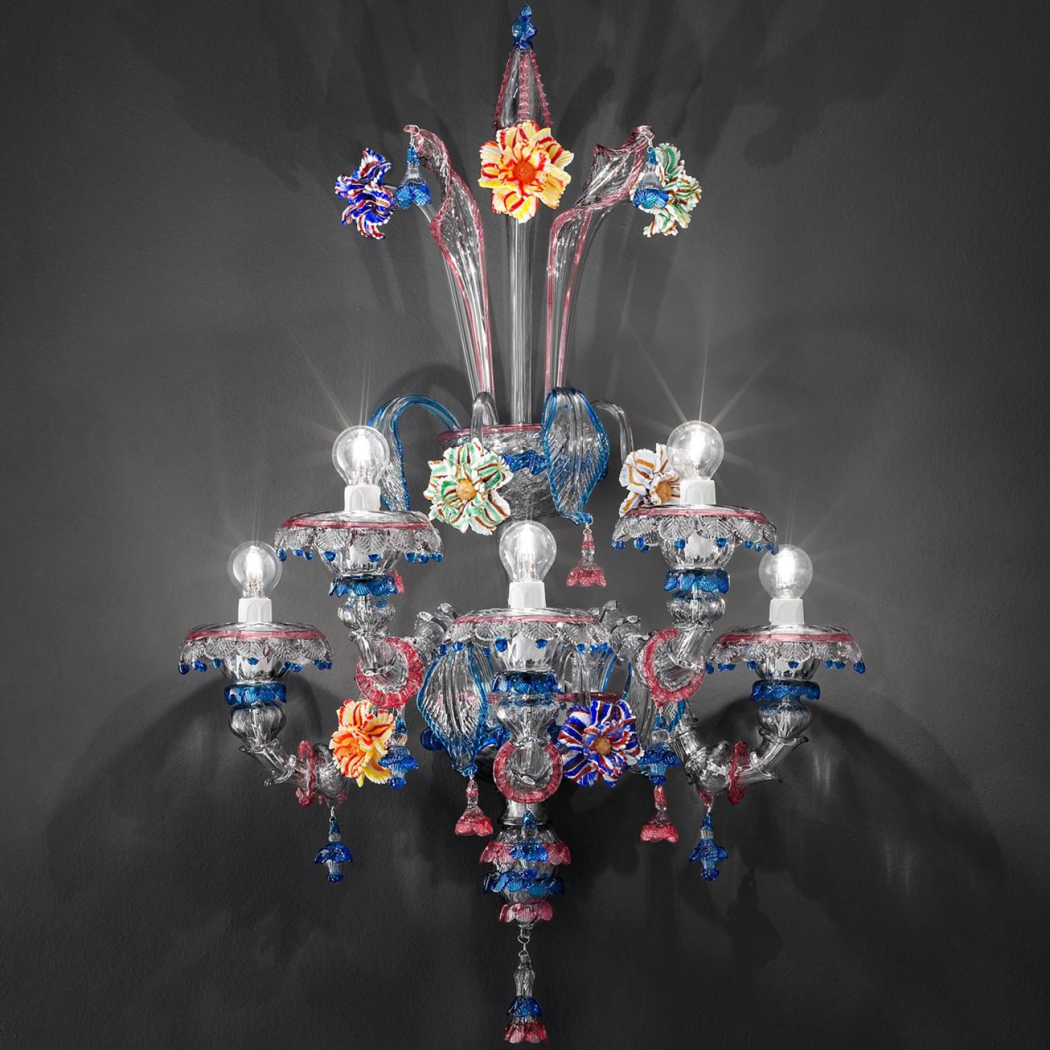 1 of the 2 Exceptional and Rich Wall Lights,  Murano in vendita 4