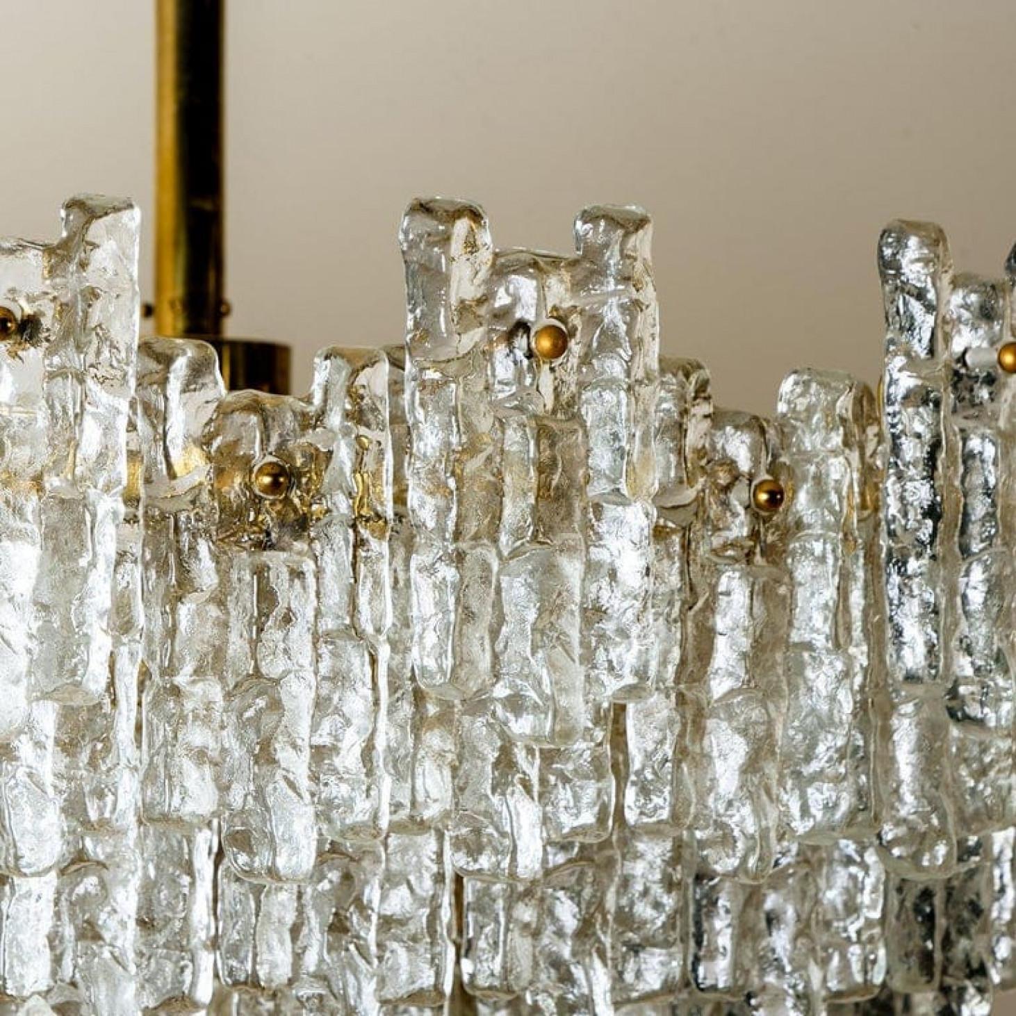 1 of the 2 Exceptional Huge Seven Tiers J.T Kalmar Ballroom Flush Sculptures For Sale 3