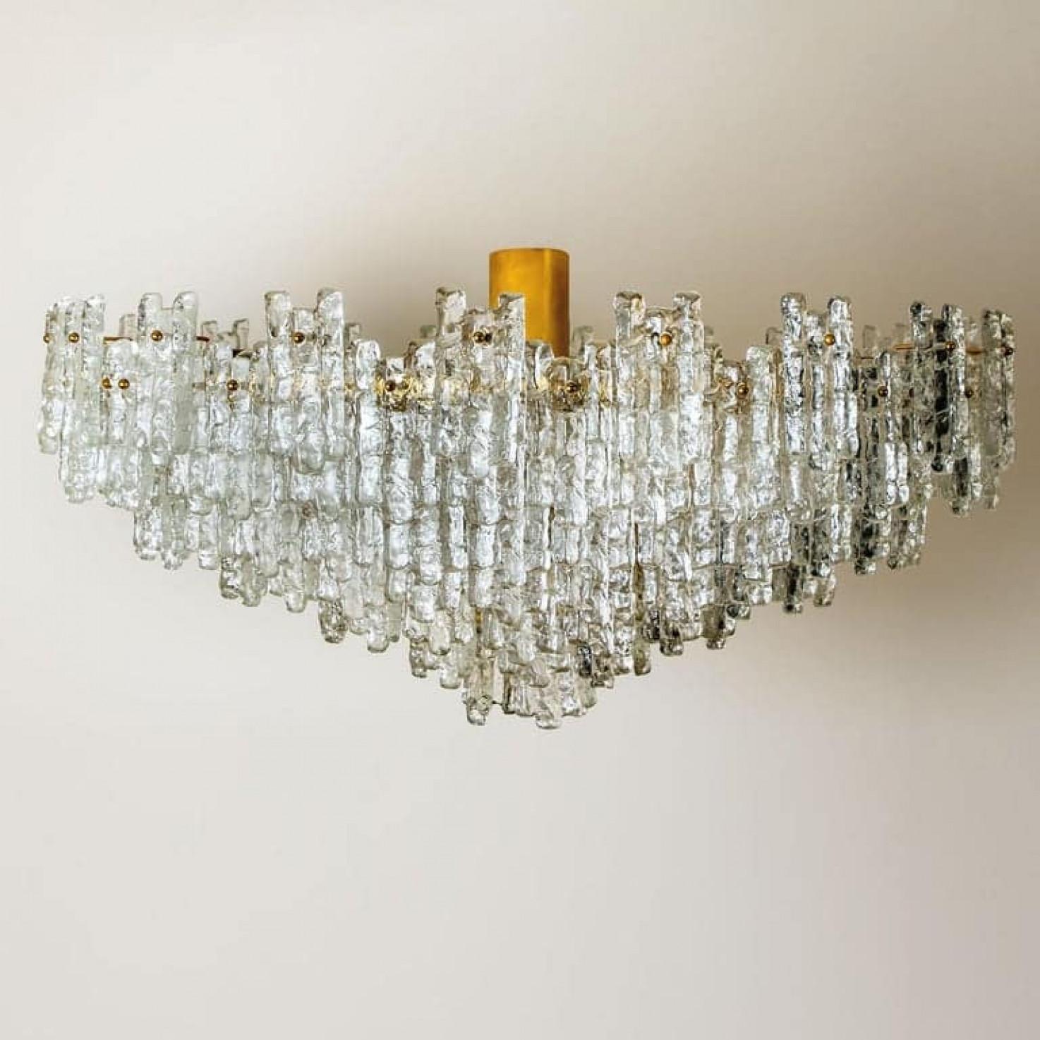 1 of the 2 Exceptional Huge Seven Tiers J.T Kalmar Ballroom Flush Sculptures For Sale 4