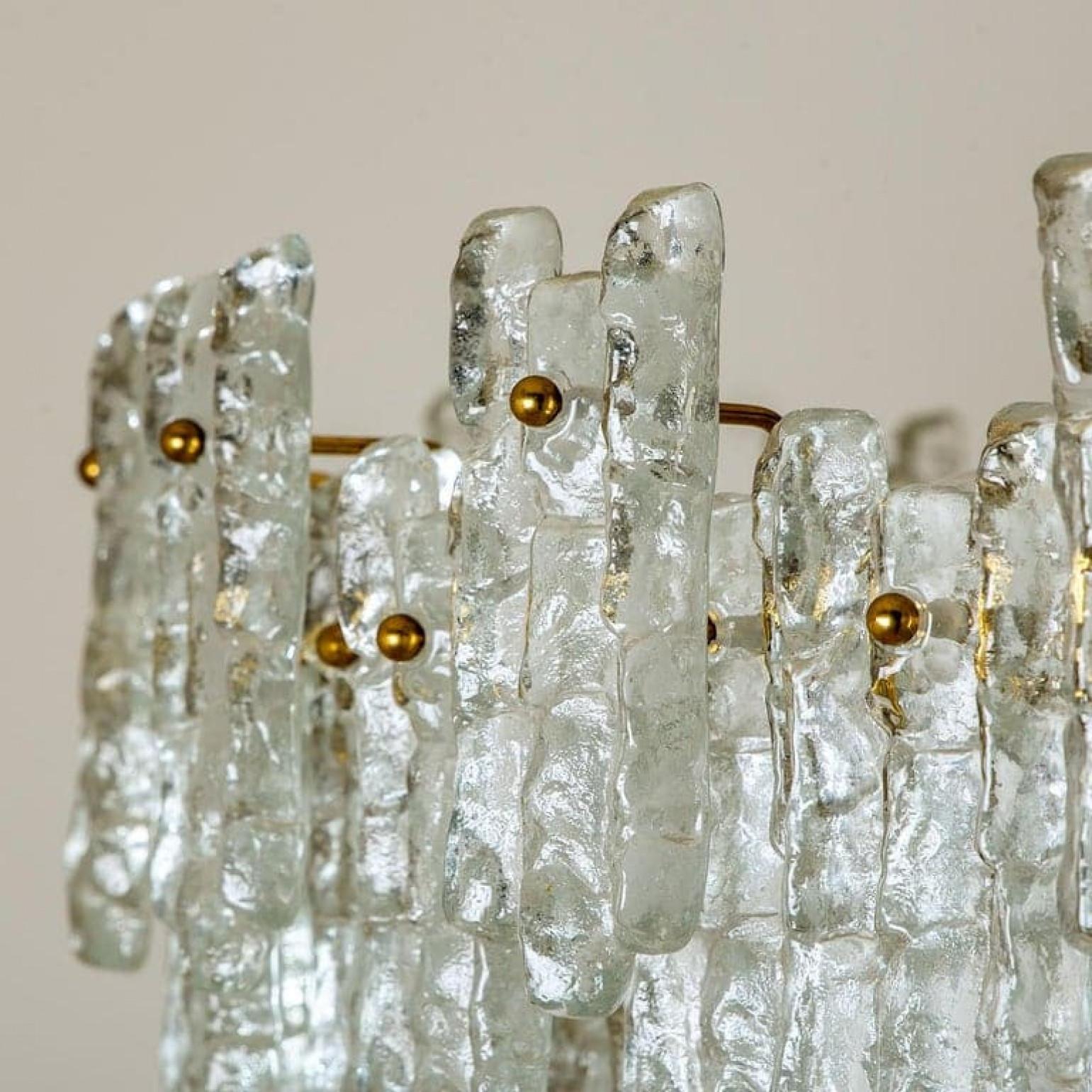 1 of the 2 Exceptional Huge Seven Tiers J.T Kalmar Ballroom Flush Sculptures For Sale 5