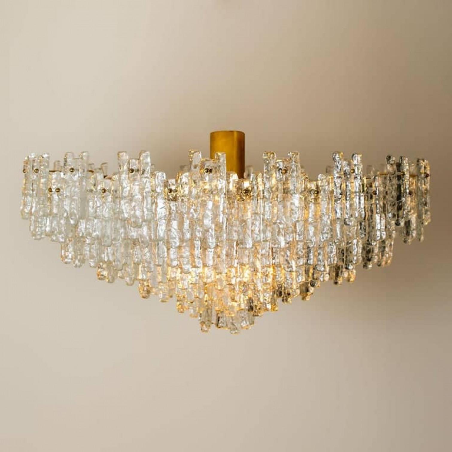 Mid-20th Century 1 of the 2 Exceptional Huge Seven Tiers J.T Kalmar Ballroom Flush Sculptures For Sale