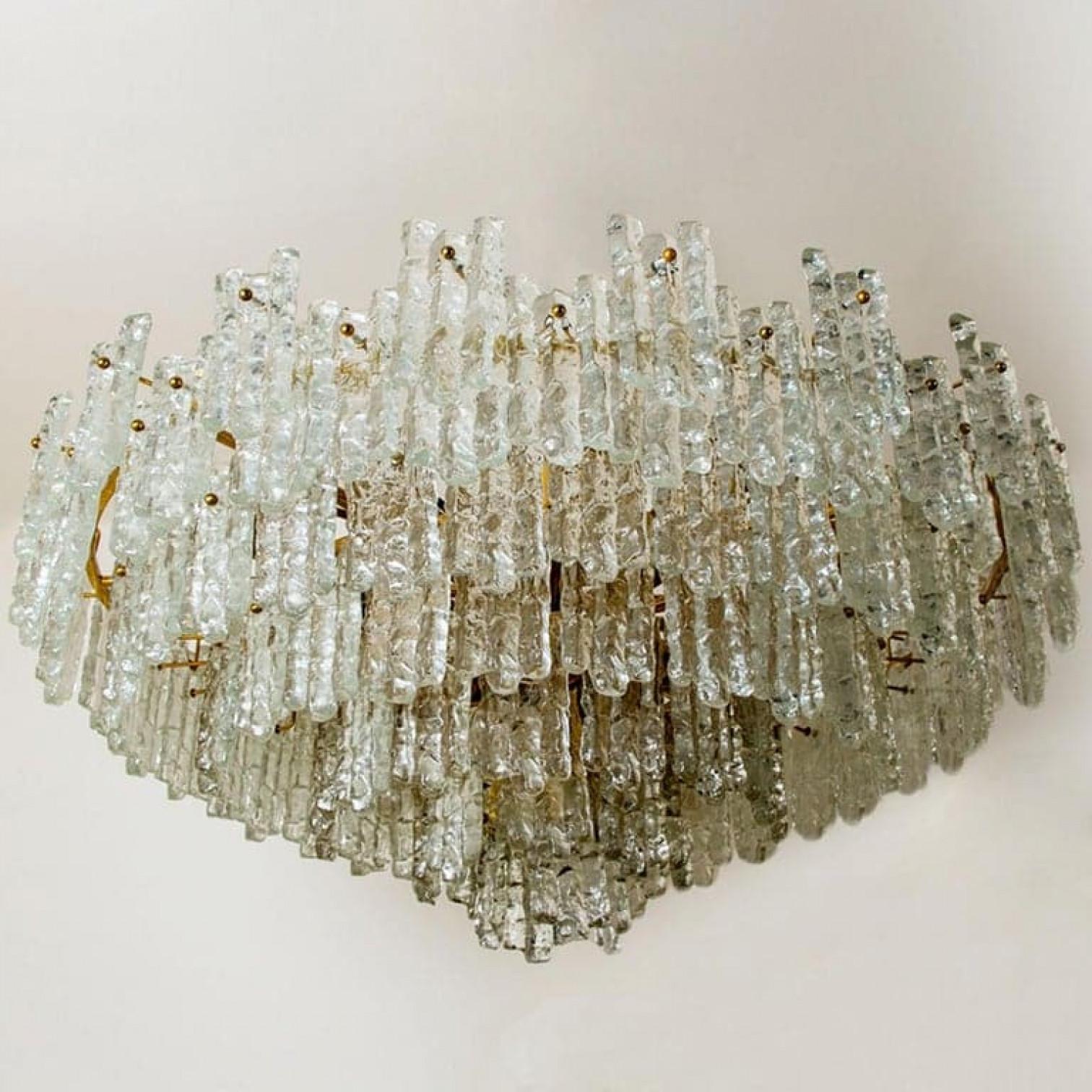 1 of the 2 Exceptional Huge Seven Tiers J.T Kalmar Ballroom Flush Sculptures For Sale 1
