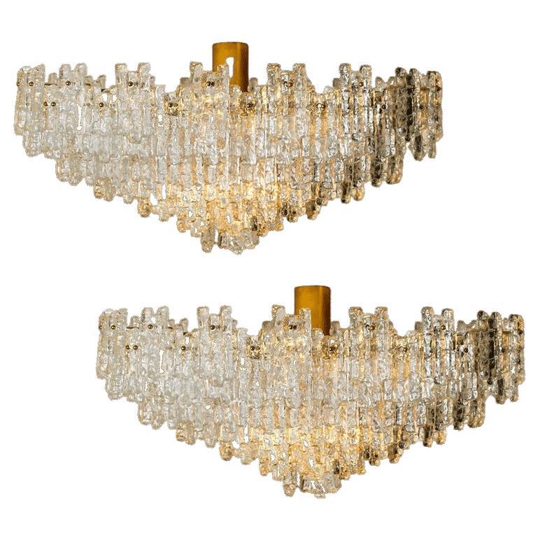 1 of the 2 Exceptional Huge Seven Tiers J.T Kalmar Ballroom Flush Sculptures For Sale